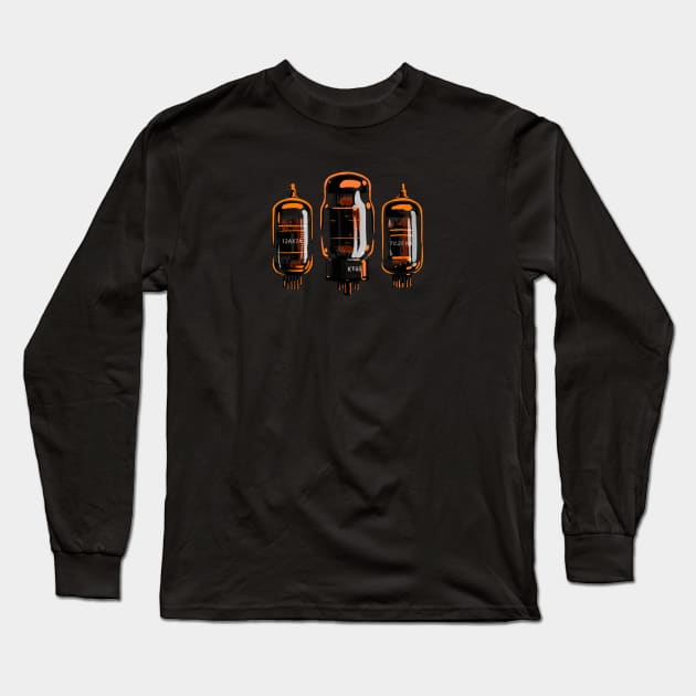 The holy trinity of amplifier vacuum tubes Long Sleeve T-Shirt by SerifsWhiskey